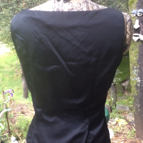 Vintage 1950 Satin Beaded Formal Top Nini 42” L - Picture 4 of 5